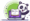 Panda watching reading aloud video
