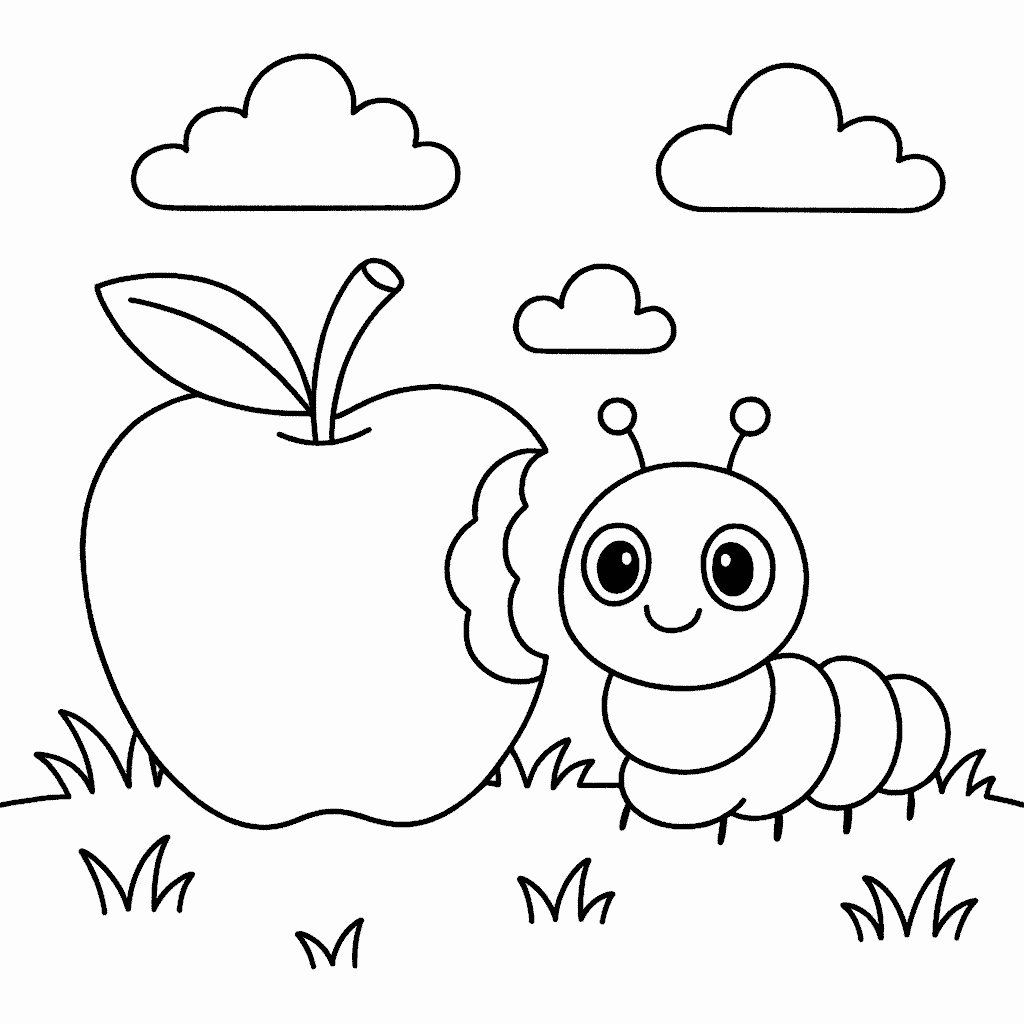 Coloring Sheet - The Very Hungry Caterpillar