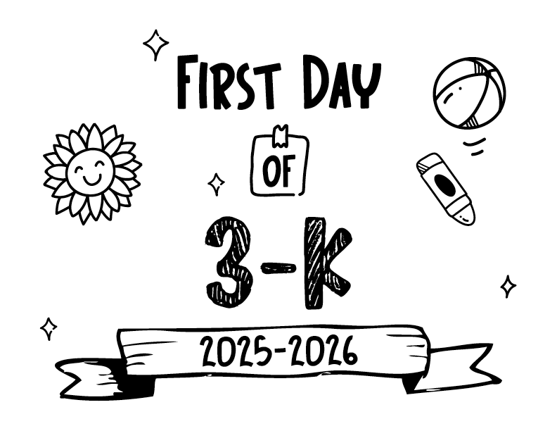 Back To School Sign - 3-K