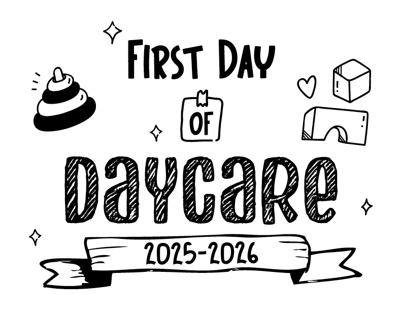 Back To School Sign - Daycare