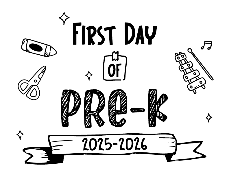 Back To School Sign - Pre-K