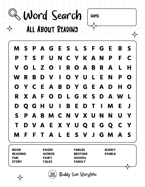 Word Search - All About Reading - Game 2