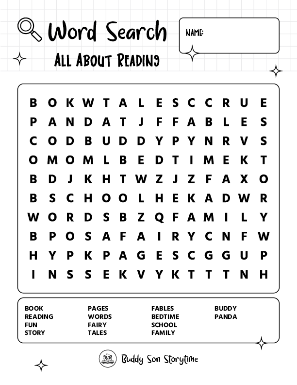 Word Search - All About Reading - Game 3