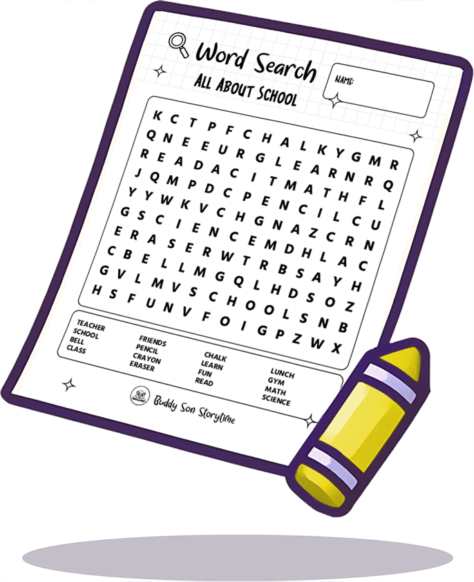 Word Search - All About School